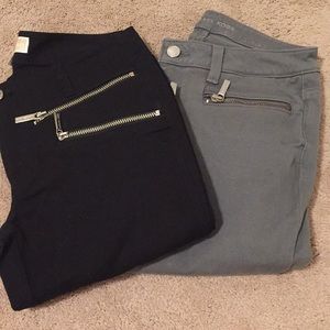 Two pairs Michael Kors skinny jeans
